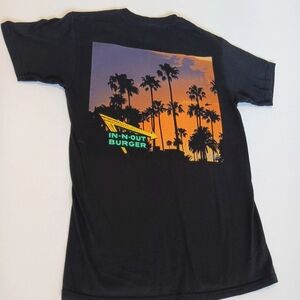 In And Out Burger Oregon Unisex Sz S Short Sleeve Black Tee Shirt